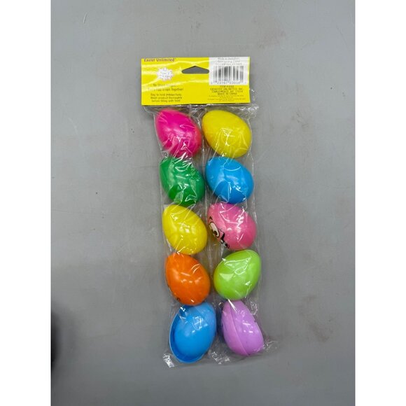 10 Crazy Eggs Easter Unlimited Plastic Snaps Together Bright Colors READ NEW - Picture 3 of 4